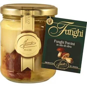 konzervovaná ryba Nakládané pravé hřiby v olivovém oleji