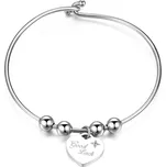 S`Agapõ Pevný ocelový náramek Be My Always Good Luck SBM20 + 2 měsíce na vrácení zboží