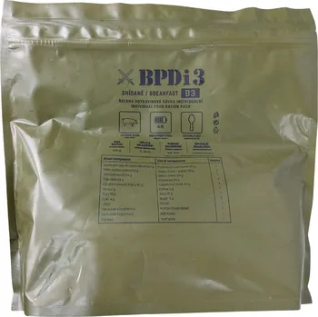 Vybavení pro přežití ARMÁDNÍ ORIGINÁL AČR BPDi3 B3 balíček snídaně AČR