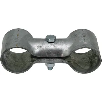 Stájová sponka dvojitá s 1 šroubem průměr A 48 mm B 48 mm