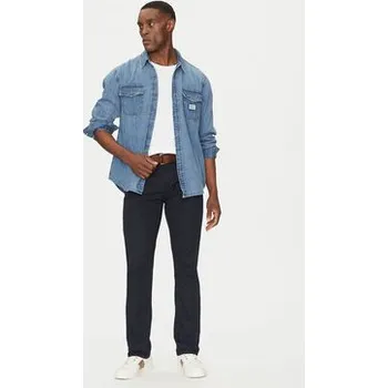 Pánská košile Guess Jeans džínová košile M4YH56 D5EI2 Tmavomodrá Regular Fit XXL