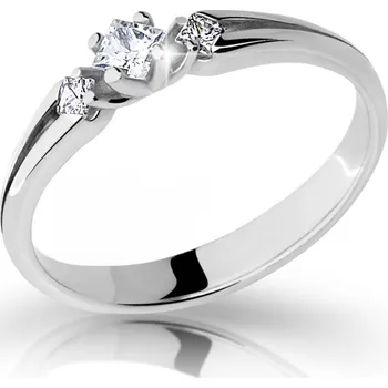 Prsten Cutie Jewellery Půvabný prsten z bílého zlata se zirkony Z6866–2105-10-X-2 52 mm + 2 měsíce na vrácení zboží