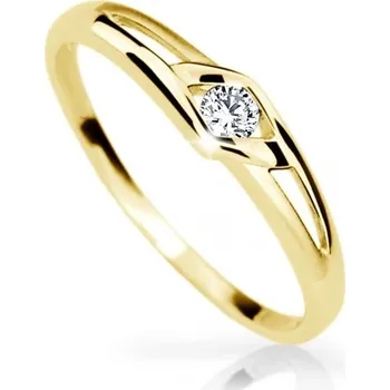 Prsten Cutie Diamonds Dokonalý prsten ze žlutého zlata s diamantem DZ6814-1633-10-X-1 60 mm + 2 měsíce na vrácení zboží