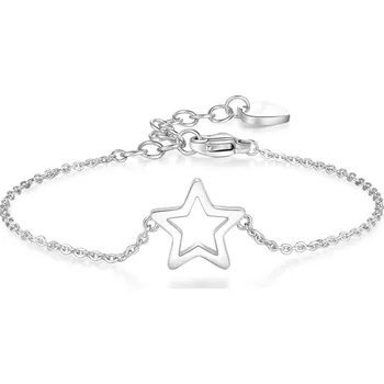 Módní doplněk S`Agapõ Ocelový náramek s hvězdou Click SCK18 + 2 měsíce na vrácení zboží