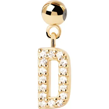 Šperk PDPAOLA Pozlacený přívěsek "D" Charms CH01-053-U + 2 měsíce na vrácení zboží