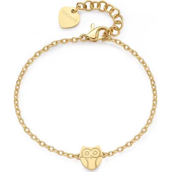 Náramek S'Agapõ Pozlacený ocelový náramek Sova Click SCK263 + 2 měsíce na vrácení zboží