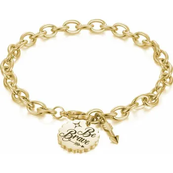 Náramek S`Agapõ Pozlacený náramek s přívěsky Happy SHAM17 + 2 měsíce na vrácení zboží