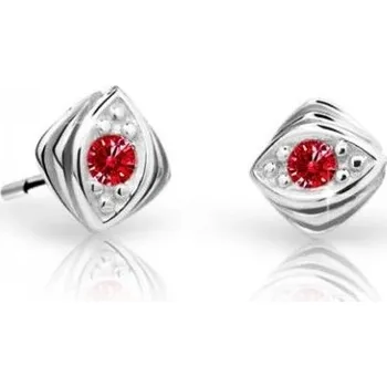 Náušnice Cutie Jewellery Dětské náušnice z bílého zlata C1897-30-X-2 červená + 2 měsíce na vrácení zboží