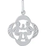 Silvego Stříbrný přívěsek znamení zvěrokruhu Blíženci - čtyřlístek SILVEGOB10281S06 + 2 měsíce na vrácení zboží