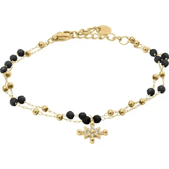 Náramek Pierre Lannier Dvojitý pozlacený náramek s korálky Australe BJ22A1231 + 2 měsíce na vrácení zboží