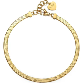 Náramek S'Agapõ Jemný pozlacený náramek na kotník Chunky SHK16 + 2 měsíce na vrácení zboží