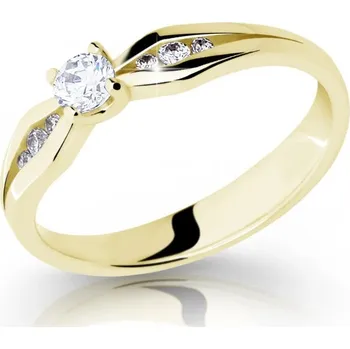 Prsten Cutie Jewellery Okozlující zlatý prsten se zirkony Z6878-2122-10-X-1 57 mm + 2 měsíce na vrácení zboží