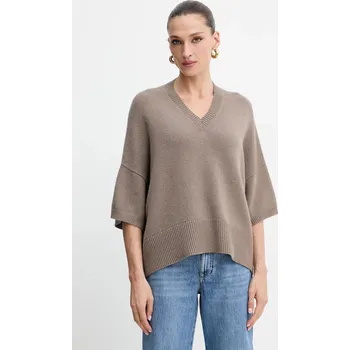 Dámský svetr Vlněný svetr Marella 2523366404200 hnědá 84X, vel. M