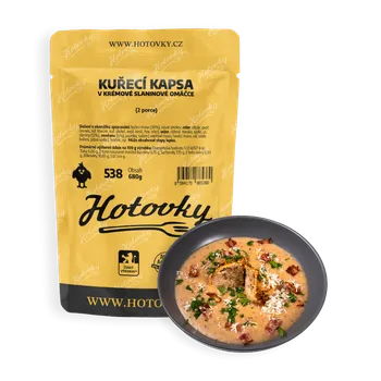 Hotové jídlo Hotovky Kuřecí kapsa v krémové slaninové omáčce (2 porce)