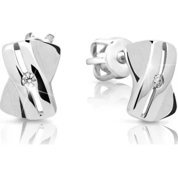 Náušnice Cutie Diamonds Půvabné náušnice z bílého zlata s diamanty DZ6482-1628-30-00-X-2 + 2 měsíce na vrácení zboží