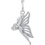 Silvego Stříbrný přívěsek anděl Auriel s čirými Brilliance Zirconia PRGPAP0633PS + 2 měsíce na vrácení zboží