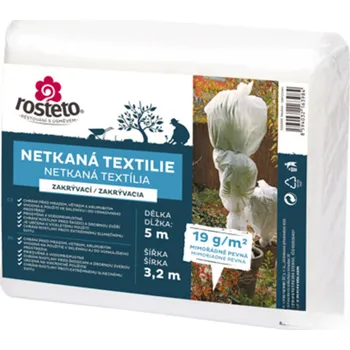 Rosteto Netkaná textilie - bílá 19g šíře 5 x 3,2 m