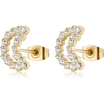 Módní doplněk S'Agapõ Třpytivé ocelové náušnice ve tvaru půlměsíce Twinkle SWN28 + 2 měsíce na vrácení zboží