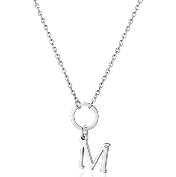 Módní doplněk S'Agapõ Dámský ocelový náhrdelník s písmenem M Happy SHAC77 + 2 měsíce na vrácení zboží