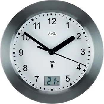 Hodiny AMS Design Rádiově řízené nástěnné hodiny s teploměrem 5925 + 2 měsíce na vrácení zboží