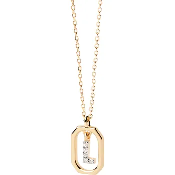 Módní doplněk PDPAOLA Půvabný pozlacený náhrdelník písmeno "L" LETTERS CO01-523-U (řetízek, přívěsek) + 2 měsíce na vrácení zboží