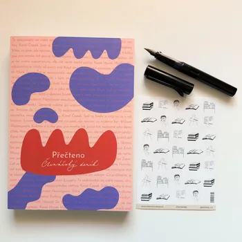 Be Nice EKO Čtenářský deník - ZACHRAŇ MĚ Sada Čtenářský deník se samolepkami a perem