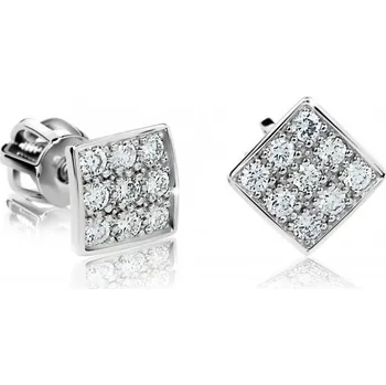 Náušnice Cutie Diamonds Půvabné náušnice z bílého zlata s diamanty DZ6420-2096-30-00-X-2 + 2 měsíce na vrácení zboží