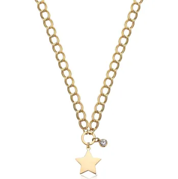 Módní doplněk S'Agapõ Nadčasový pozlacený náhrdelník Hvězda My love SYL20 + 2 měsíce na vrácení zboží