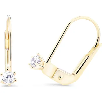 Náušnice Cutie Diamonds Minimalistické náušnice ze žlutého zlata s brilianty DZ8020-55-00-X-1 + 2 měsíce na vrácení zboží