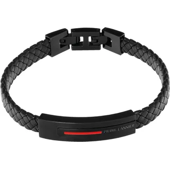 Náramek Pierre Lannier Stylový kožený náramek pro muže Paddock BJ40A5501 + 2 měsíce na vrácení zboží