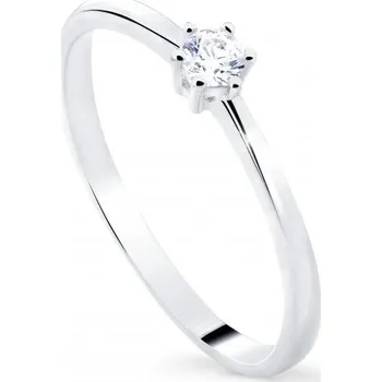 Prsten Cutie Diamonds Minimalistický prsten z bílého zlata s diamantem DZ8011-10-X-2 53 mm + 2 měsíce na vrácení zboží