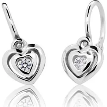 Náušnice Cutie Jewellery Dětské náušnice z bílého zlata C2177-10-10-X-2 + 2 měsíce na vrácení zboží
