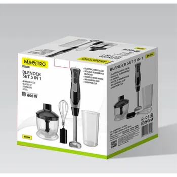 Ruční mixér Maestro MR-566 3 v 1 sada 500 W Černá