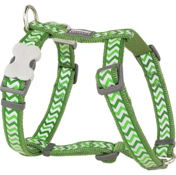 Postroj pro psa Postroj Red Dingo Reflexní ZIGGY 15 mm x 36 - 54 cm Zelená