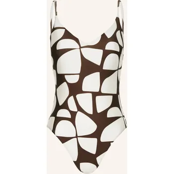 Dámské plavky Mrs & Hugs Dámské Plavky, tmavě hnědá / bílá, 34