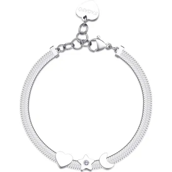 Náramek S'Agapõ Ocelový náramek se symboly Click SCK251 + 2 měsíce na vrácení zboží