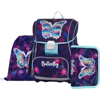 Školní batoh Školní set 3ks PREMIUM Motýl 0-67725