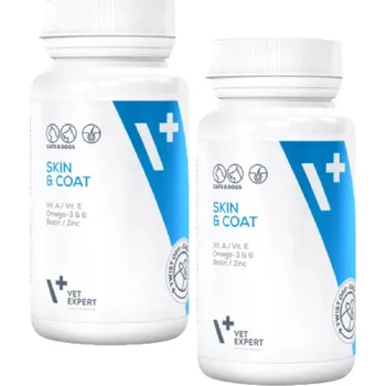 VET EXPERT SKIN & COAT - přípravek na kůži a srst pro psy a kočky 2x30 kapslí