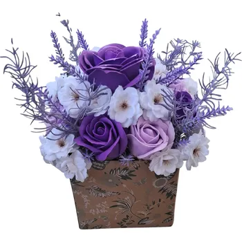 umělá květina made by ANTEROS Mýdlová kytice dekorační z mýdlových květů Provence X.