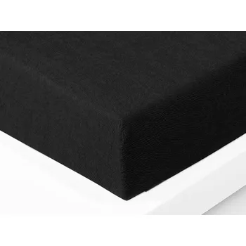 XPOSE® Froté prostěradlo Exclusive - černé 120x200 cm, Froté + Prodloužená možnost vrácení zboží do 50 dnů