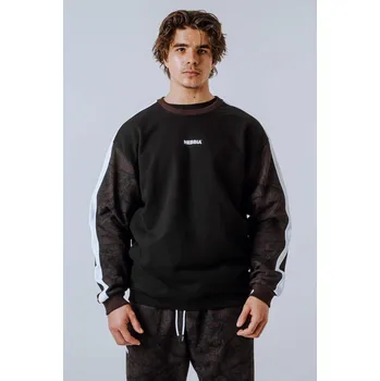 Pánská mikina NEBBIA Relaxed fit mikina POWER camo tmavá XXL