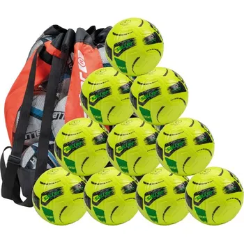 Fotbalový míč 10 x saller míč pro mládež Spectre Light 350g (vak na míče zdarma) BARVA: 251 neon žlutá, Velikost: 5