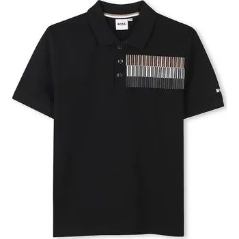 Chlapecké tričko Dětské polo tričko BOSS J52013.162.174 černá 99X, vel. 174