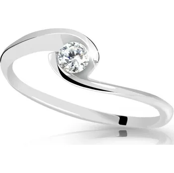 Prsten Cutie Diamonds Něžný zásnubní prsten z bílého zlata s briliantem DZ6134-10-X-2 62 mm + 2 měsíce na vrácení zboží