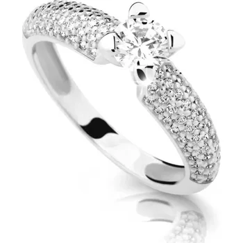 Prsten Cutie Jewellery Luxusní prsten z bílého zlata se zirkony Z6884-2353-10-X-2 55 mm + 2 měsíce na vrácení zboží