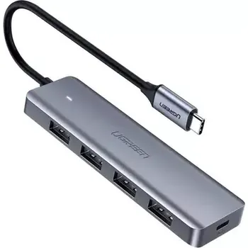 USB hub UGREEN USB-C 3.0 To 4 Ports HUB šedá (70336)