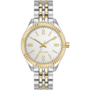 Hodinky Nine West dámské hodinky kulaté zlaté NW/3005SVTT