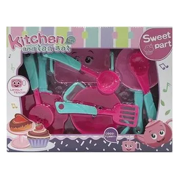 Dětská kuchyňka Zestaw naczyń 8el