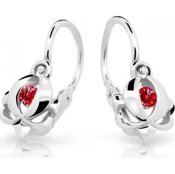 Náušnice Cutie Jewellery Dětské náušnice z bílého zlata C2218-10-X-2 červená + 2 měsíce na vrácení zboží