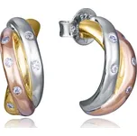 Viceroy Tricolor půlkruhové náušnice ze stříbra 2310E100-30 + 2 měsíce na vrácení zboží